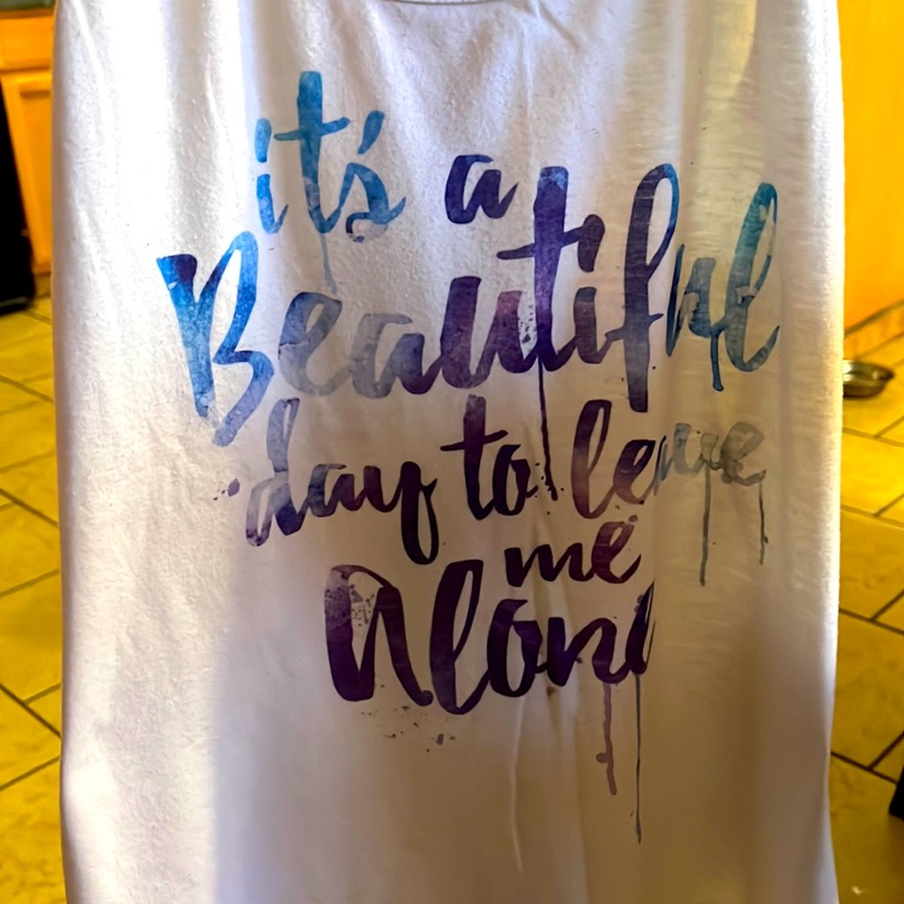 White tank top